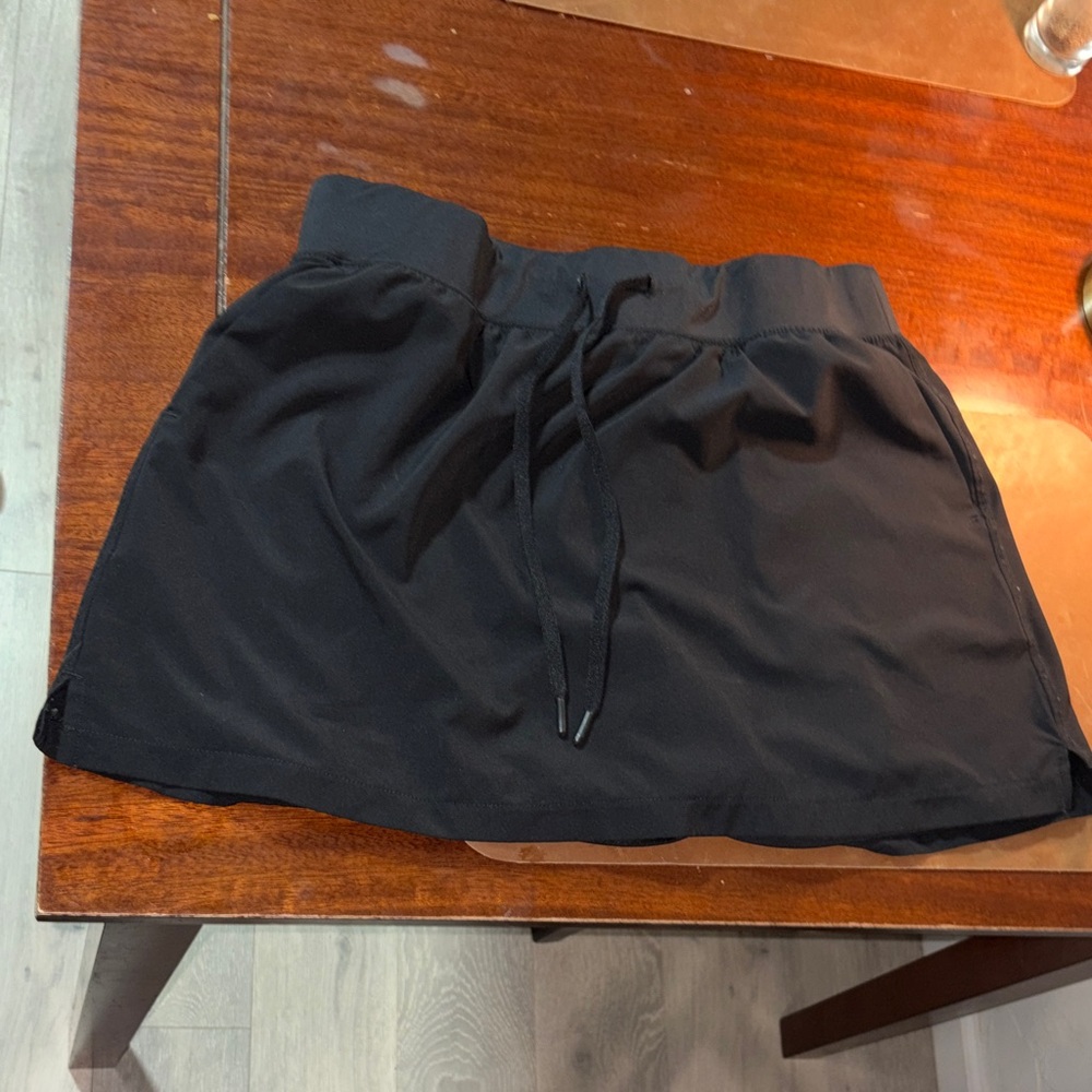 90 Degree By Reflex Black Drawstring Skort